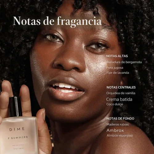 Miniatura 4 de DIME Beauty 7 Summers - Perfume para mujer – Eau de Toilette floral dulce con bergamota, orquídea vainilla y coco, fragancia limpia, vegana, libre