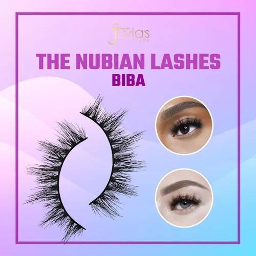 Miniatura 2 de Juvia's Place Nubian Lashes Biba - Extensión de pestañas para uso diurno o nocturno, pestañas de visón veganas, pestañas esponjosas sin crueldad