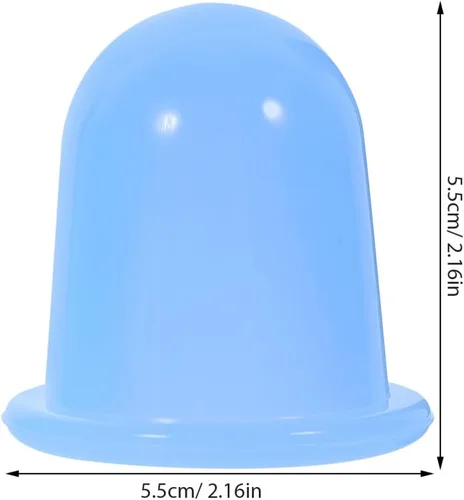 Miniatura 2 de Kit de 5 ventosas de silicona para terapia de masaje, ventosas al vacío para aliviar el dolor, cuidado de la piel, multi- para cara, cuerpo