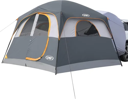 Miniatura 7 de UNP Tienda de campaña SUV para acampar, tienda de campaña SUV para 6 personas con portón trasero - fácil instalación con sobretecho, 10'x9'x78in(H)