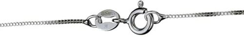 Miniatura 2 de Cadena de plata de ley con dije de cruz pequeña sin níquel, collar Italia