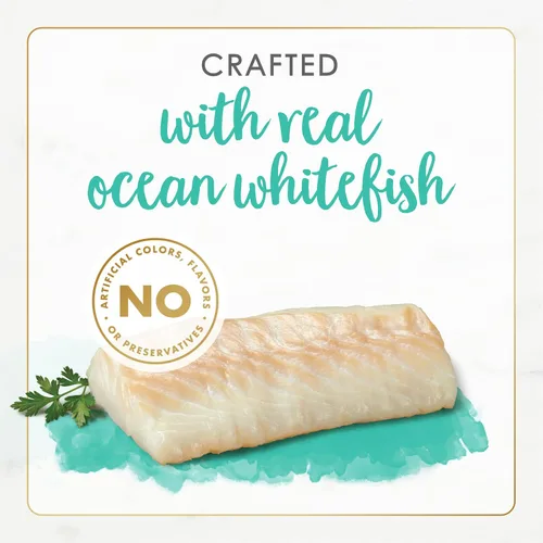 Miniatura 4 de Purina Fancy Feast Gourmet Naturals - Alimento húmedo en paté para gatos, sin cereales, receta de pescado blanco de mar (paquete de 12 unidades)