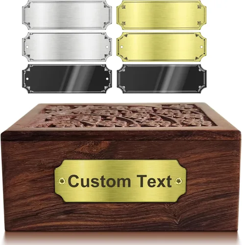 Miniatura 7 de Placa de Nombre Personalizada de Acero Inoxidable - Placa Personalizada, Etiqueta de Nombre, Insignia, Etiqueta, Cartel - Placas de Nombre de Metal