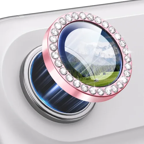 Miniatura 11 de Protector de Lente de Cámara Bling para iPhone 17 Pro / 17 Pro Max, Anillo de Metal con Diamante Individual con Dureza 9H, Protector de Pantalla