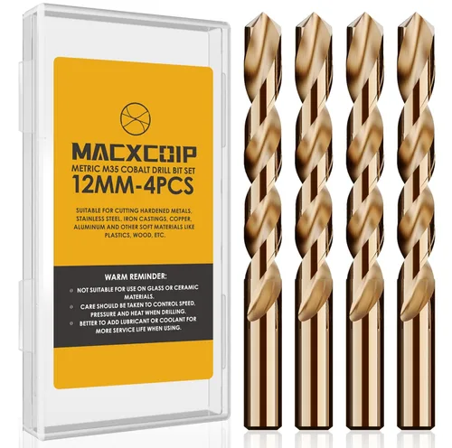 Miniatura 16 de Metric - Juego de 16 brocas de cobalto M35, brocas de cobalto HSS de 0.197 in, para metales endurecidos, acero inoxidable, hierro fundido