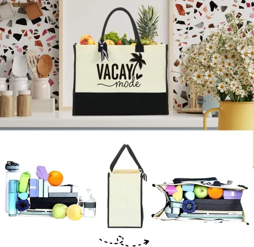 Miniatura 6 de Weekend Bags for Women Travel Canvas Bag Beach Bag Tote Girls Trip Gifts Large Handbags for Friends Female Girlfriend Besties