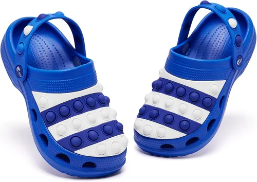 Miniatura 6 de Engtoy Zuecos para niños y niñas, zapatos de jardín sin cordones, sandalias divertidas y ligeras para la playa