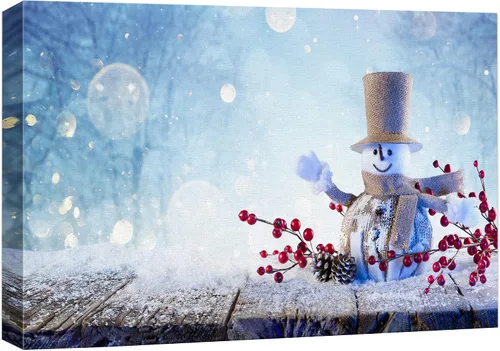 Miniatura 34 de wall26 Lienzo Impreso Arte de Pared Papá Noel Árbol de Navidad Chimenea Celebraciones y Fiestas Ilustración Decorativa Arte Moderno Escénico