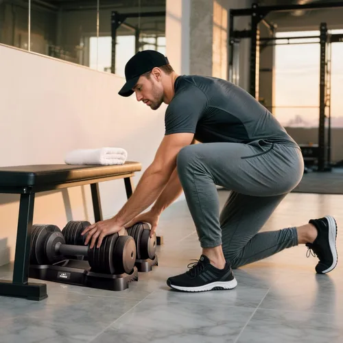 Miniatura 6 de FLYBIRD DB2 Adjustable Dumbbell Set, 55LB/110LB Option, 5-in-1 Quick Adjustable Weights with Storage Box and Non-Slip Handle, Weight Set for Home