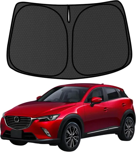 Miniatura 75 de Civic - Parasol para parabrisas Honda Civic 2022-2024 2025 (no para Honda 2022 Sport), visera frontal gruesa plegable 1:1, mantiene tu automóvil más