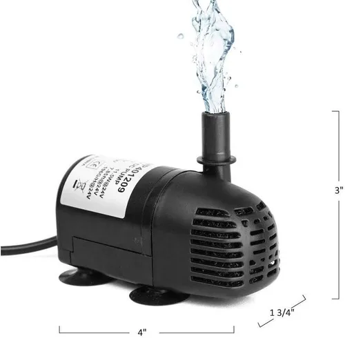 Miniatura 3 de Bomba de agua sumergible sin escobillas de 12V-24V DC 196 GPH para fuente solar hidroponía y acuaponía