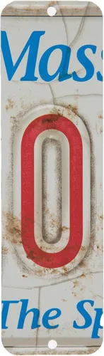 Miniatura 7 de Placa de matrícula retro antigua, alfabeto indiviidual, letras de pared con monograma de pared, con buzones de correo montados en la pared, Mancave