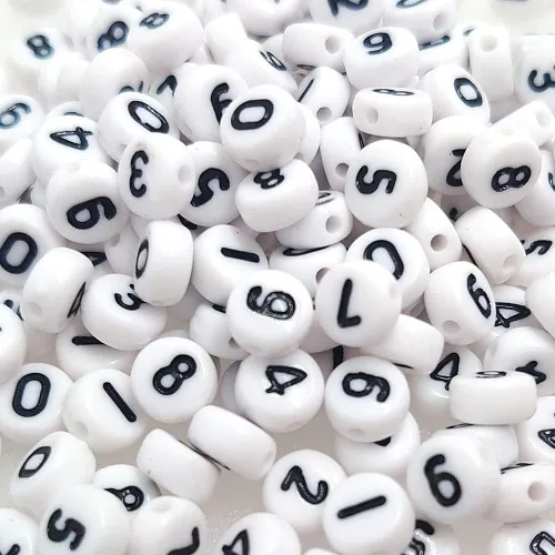 Miniatura 21 de 200 cuentas redondas doradas de letras del alfabeto acrílico de 0.157 x 0.276 pulgadas de la A a la Z, cuentas de plástico mixtas sueltas para hacer