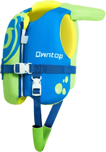 Miniatura 16 de Owntop Chaleco de natación para niños pequeños, chaqueta flotante, ayuda de natación para niños de 20-30-40-50 libras con correas de seguridad Rojo