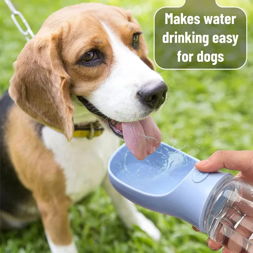 Miniatura 4 de Mr. Pen Botella de agua portátil para perros, 19 onzas, azul, de viaje y dispensador para perros, no apta para lavavajillas