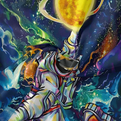 Miniatura 6 de Tapiz de tarjeta de tarot de constelación y estrella, tapiz botánico de fase lunar, tapiz de sol y luna, tapiz de astronauta, tapiz estético bohemio