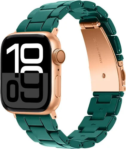 Miniatura 13 de Miimall Women Resin Bands for Apple Watch Series 10 9 8 7 6 5 4 3 2 1 Ultra SE Colorful Dressy Cute Classy Lightweight Comfort 38mm 40mm 41mm 42mm