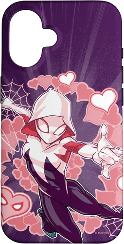 Miniatura 32 de Marvel Spider-Man Into The Spider-Verse Gwen Stacy Hearts - Carcasa para iPhone 17