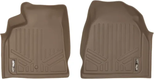 Miniatura 19 de SMARTLINER Juego de alfombrillas de piso de 2 filas compatibles con Chevrolet Traverse 2011-2017