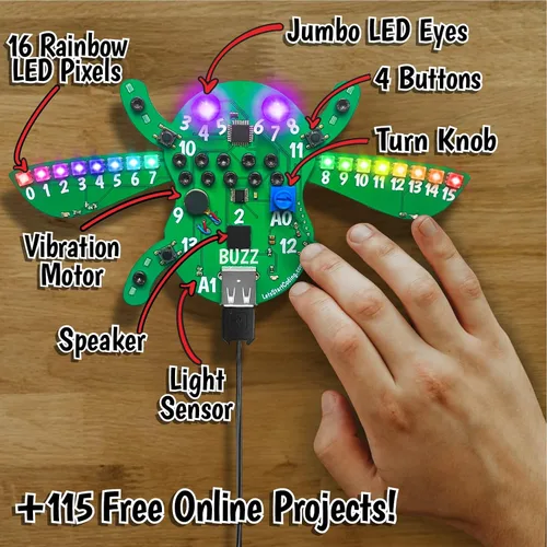 Miniatura 4 de Buzz The Code Bug - Juguete de codificación y STEM para niños de 8 a 12 años de Let's Start Coding - Diseñado en los Estados Unidos - Gran regalo
