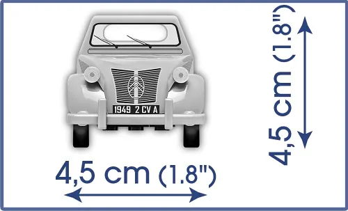 Miniatura 4 de COBI Youngtimer Collection Citroen 2CV - Juego de construcción de vehículos, 80 piezas