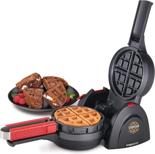 Miniatura 2 de Presto 03512 Stuffler - Máquina de gofres rellenas, belga, grande, negra (Paquete de 2)