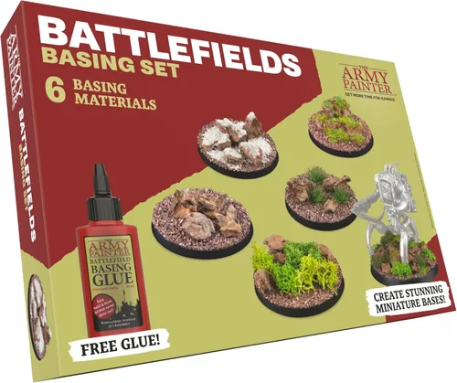 Miniatura 7 de The Army Painter Battlefields Basing Set - Juego de Base de Césped Estático para Terreno en Miniatura Juego de Base - Césped Estático y Pegamento