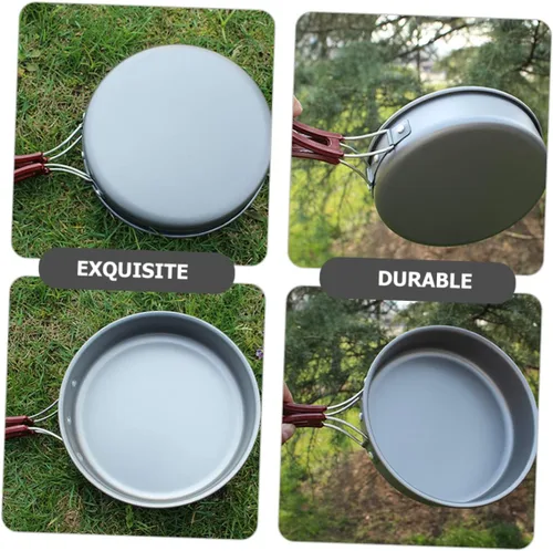 Miniatura 4 de Gatuida Sartén de aluminio antiadherente, 150, camping, multiusos