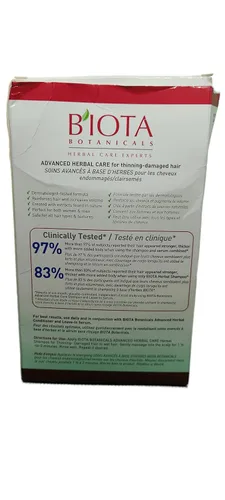 Miniatura 4 de B'iota Botanicals, Herbal Care Experts, Shampoo para el cuidado diario para cabello delgado normal/seco, 10.1 oz, paquete de de 1