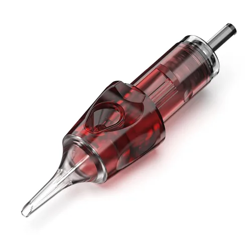 Miniatura 17 de CNC 3RL Cartucho de agujas de tatuaje 20 Uds #10 Bugpin agujas desechables Round Liner con membrana EN04-20-1003RL Rojo
