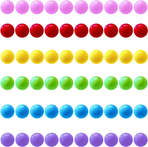 60 bolas de mármol de damas chinas en 6 colores, bolas de repuesto de juego de 0.55 pulgadas para carreras de canicas, juego de canicas, decoración