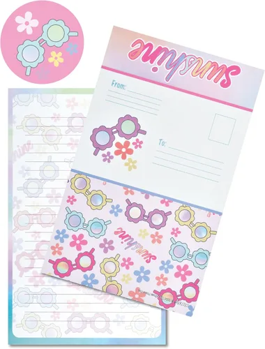 Miniatura 13 de iscream Pack of 8 Fold-over Ready to Send Note Cards - Blossoms and Bows