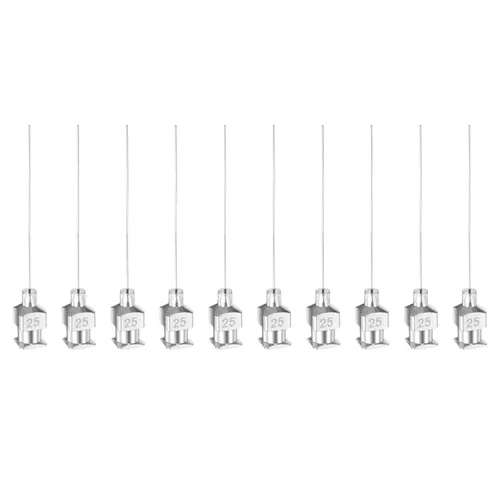 Miniatura 14 de HARFINGTON 10 agujas dispensadoras de acero inoxidable calibre 16, 1 1/2 pulgadas, tubo de aguja de pegamento de metal, puntas romas, Luer Lock