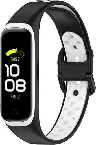 Miniatura 6 de Bandas compatibles con Samsung Galaxy Fit 2 pulseras de silicona de dos tonos de silicona colorida transpirable para Galaxy Fit 2 SM-R220 Fitness