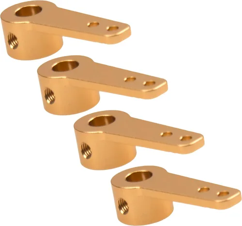 Miniatura 8 de 4 Uds. Aluminio RC Airplane Dirección Servo Brazo Balancín Brazos para RC Quadcopter Ala Fija Partes (0.157 in)