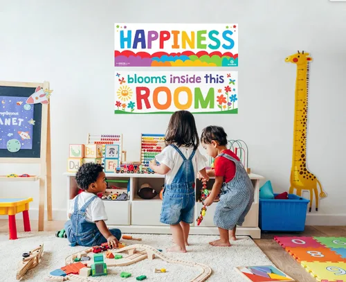 Miniatura 4 de Sproutbrite Juego de pósteres educativos de 13.5 x 39 pulgadas, 2 carteles para profesores, pósteres positivos para el aula y decoración de pared