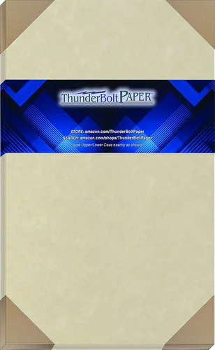 Miniatura 30 de 25 hojas de papel de cubierta de pergamino natural de 65 libras de 8.5 x 11 pulgadas, hojas de colores con peso de cartulina de 8.5 x 11 pulgadas