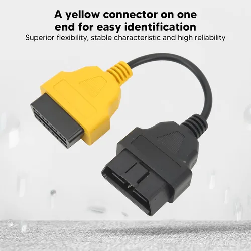 Miniatura 5 de Qinlorgo Cable OBD2, instalación fácil de la prueba de diagnóstico del cable de extensión del ABS OBD2 para el escáner auto del ECU