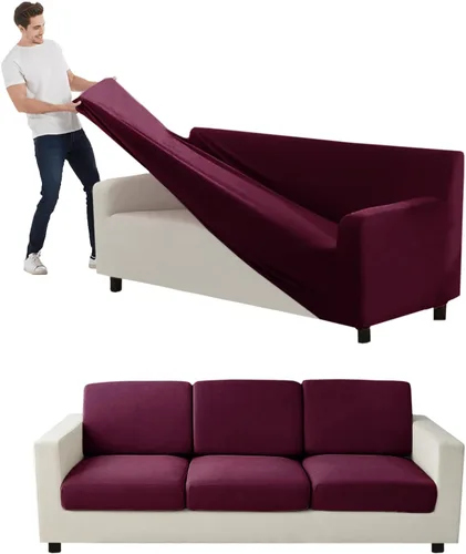 Miniatura 43 de Funda para Sofá de Terciopelo, Fundas Elásticas para Sofá para Funda Principal Separada/Respaldos y Cojines de Asiento, Funda para Sofá, para Fundas
