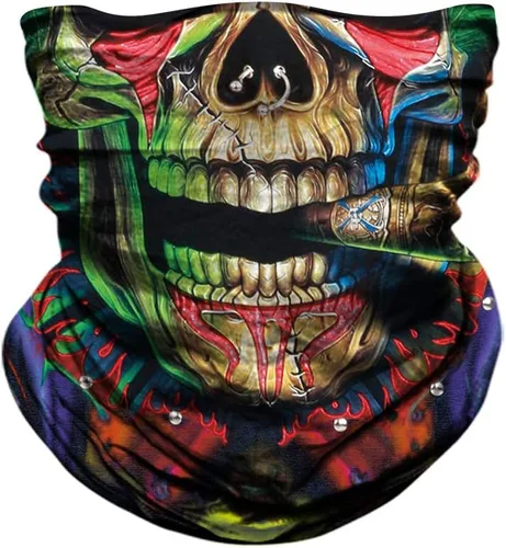 Miniatura 3 de Máscara de calavera, pañuelo para el cuello, gorro, bufanda mágica, diadema para protección de polvo, sol y viento
