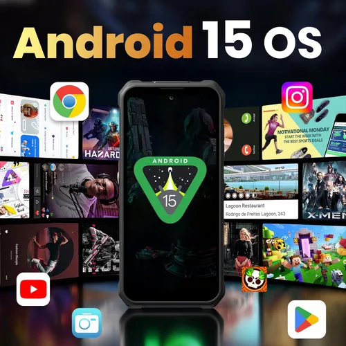 Miniatura 8 de FOSSIBOT F110 Pro 2026 Outdoor 5G Smartphone resistente desbloqueado, 8GB/20GB+128GB/1TBDimensity 6300 Octa-Core Android 15, batería de 10000mAh