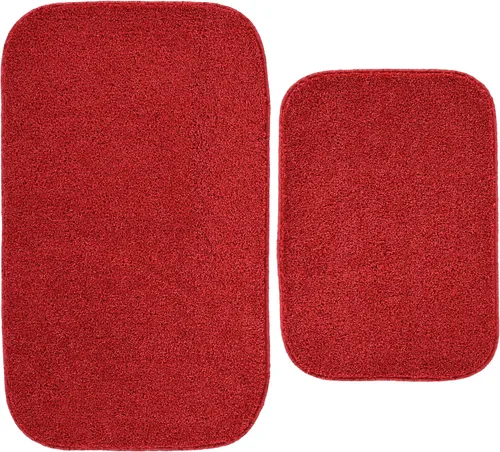 Miniatura 78 de Garland Rug Gramercy - Alfombra de baño rectangular lavable de polipropileno de felpa de 20 x 34 pulgadas, color azul lavabo, suave, absorbente