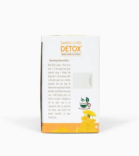 Miniatura 5 de Lifestyle Awareness Tés, té de desintoxicación de hígado Dandy sin cafeína, 20