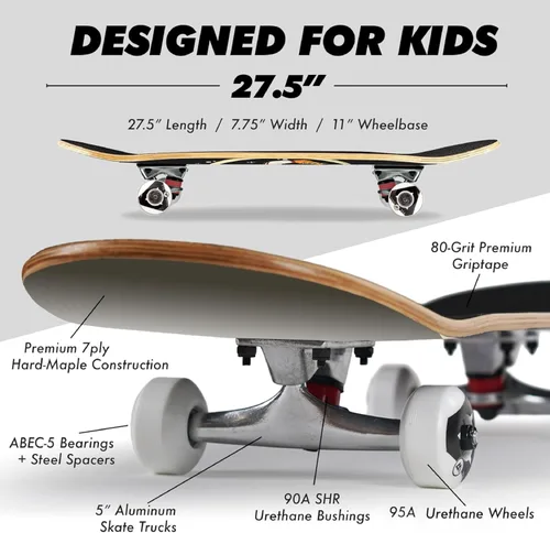 Miniatura 4 de Magneto Complete Cruiser Starter Skateboard