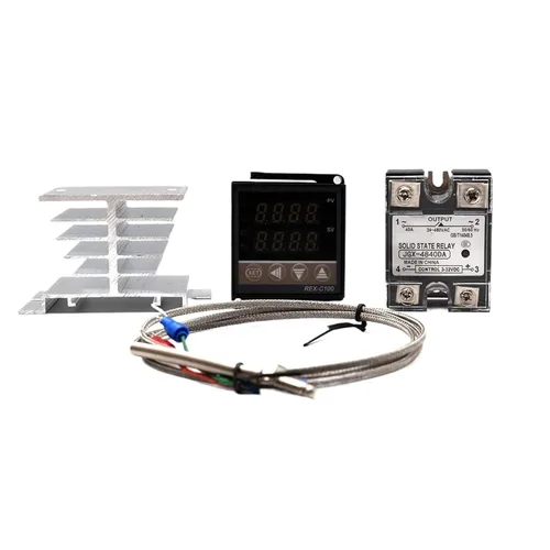 Miniatura 6 de Controlador digital de temperatura REX-C100 REX C100 Termostato + 40DA SSR Relé+Termopar K Sonda de 3.3 ft (juego B)