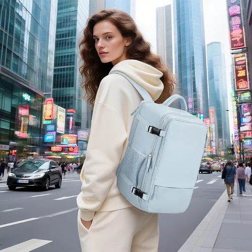 Miniatura 2 de Hanples - Mochila de viaje para mujeres y hombres, mochila grande de mano para artículos personales, mochila para laptop aprobada para vuelos TSA