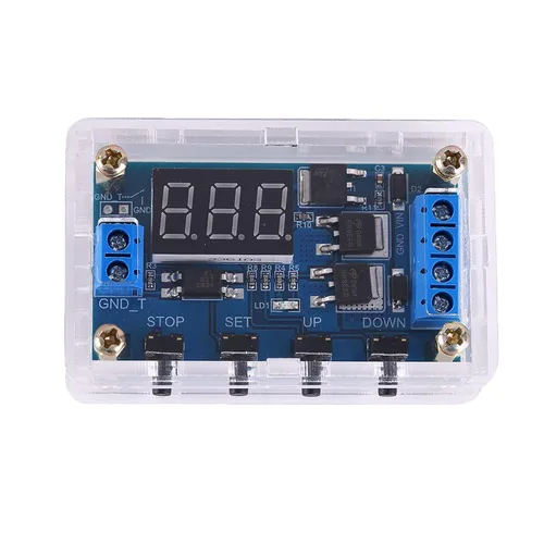 Miniatura 3 de Módulo de relé de retardo de temporizador programable DC 5V-36V Interruptor temporizador de ciclo ajustable de encendido/apagado con salida MOS dual