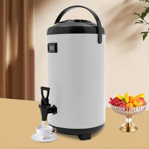 Miniatura 11 de Dispensador de bebidas calientes, dispensador de bebidas con aislamiento de acero inoxidable, dispensador de bebidas frías y calientes