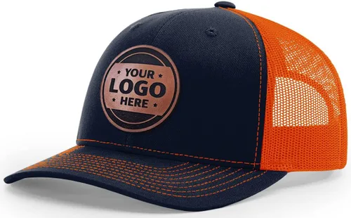 Miniatura 16 de Sombrero de parche de cuero de camionero personalizado grabado con láser