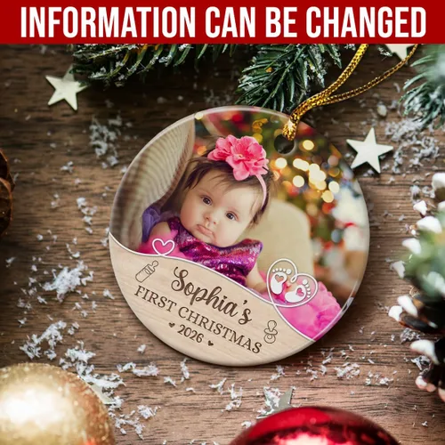 Miniatura 2 de Adorno de rana personalizado con estilo de joyería, adorno acrílico 2024 para niña, mujer, mamá, ideas de regalo de Navidad, decoración de árbol